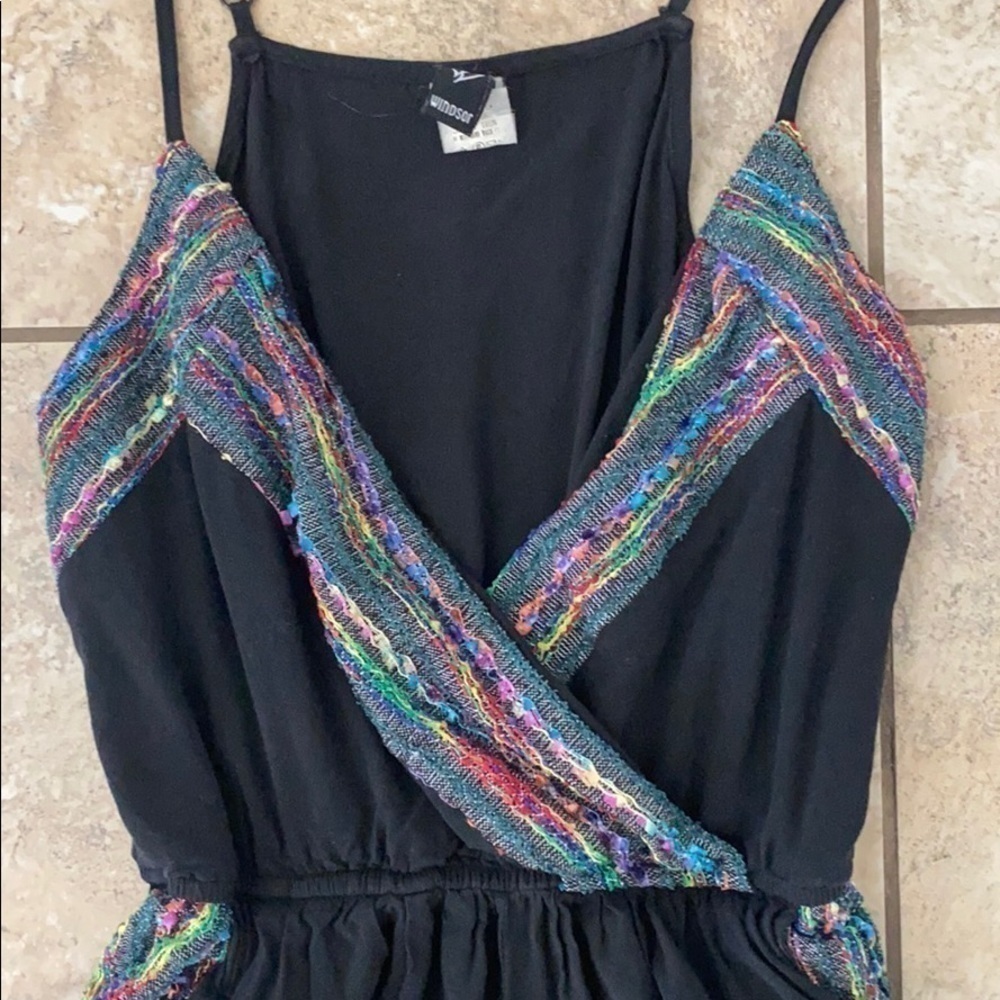 BLACK WINDSOR ROMPER - Picture 2 of 5